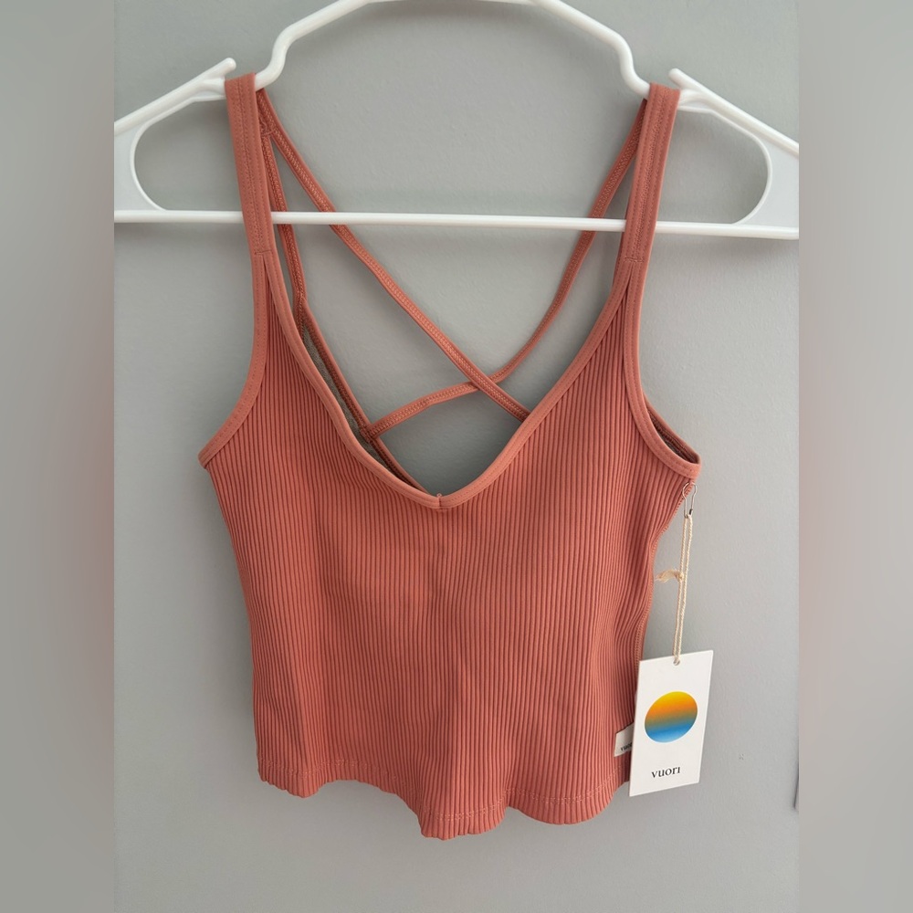 NWT Vuori Rib Crop Tank Top, Size XS